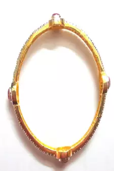 Runjhun CZ Designer AD Bracelet Bangle For Women And Girl Set of 2