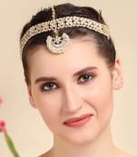 22KT Gold Plated Kundan Mathapatti