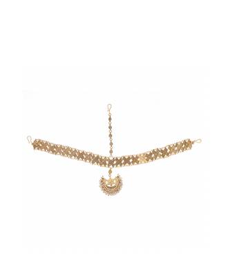 22KT Gold Plated Kundan Mathapatti 4