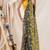 Traditional Deep Gray Yellow Soft Dhakai Creeper Jamdani Saree