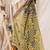 Traditional Deep Gray Yellow Soft Dhakai Creeper Jamdani Saree