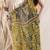 Traditional Deep Gray Yellow Soft Dhakai Creeper Jamdani Saree