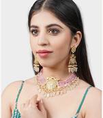 Gold Plated Kundan Necklace Set