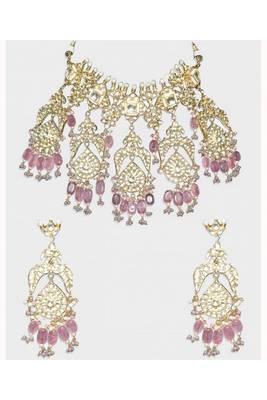 Gold Plated Kundan Necklace Set 2