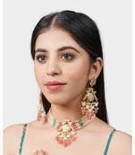 Gold Plated Kundan Necklace Set