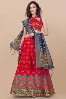 Light royal blue embroidered georgette saree with blouse