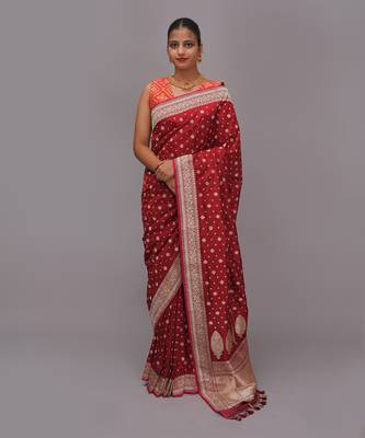 Kataan Benarasi Silk Saree With Kadua Weave 1