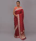 Kataan Benarasi Silk Saree With Kadua Weave