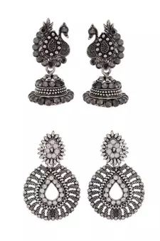 Silver earrings
