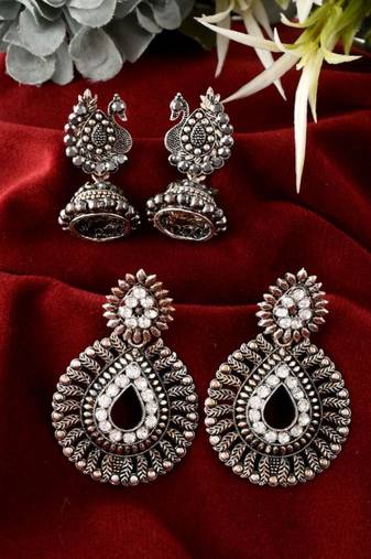 Silver earrings