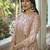 Beautiful Heavy Embroidery Work In Baby Pink Colour Butterfly Net Fabric For Girlish Party Looks