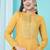 Mustard Embroidered Faux Cotton Silk Salwar Up To 42" Size