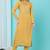 Mustard Embroidered Faux Cotton Silk Salwar Up To 42" Size