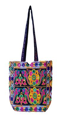 Sutliyan Embroidered Handcrafted Regular Multicolor Shoulder Bag for Women/Girls (11*15 Inch) 2