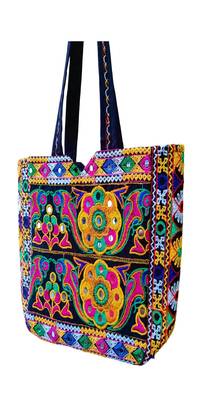 Sutliyan Embroidered Handcrafted Regular Multicolor Shoulder Bag for Women/Girls (11*15 Inch) 4