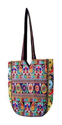 Sutliyan Handcrafted Gujarati Multicolor Shoulder Bag for Women/Girls (14*20 Inch) 1