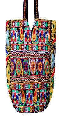 Sutliyan Handcrafted Gujarati Multicolor Shoulder Bag for Women/Girls (14*20 Inch) 3