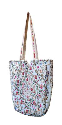 Sutliyan Handcrafted Exquisite White Shoulder Bag for Women/Girls (14 * 20 Inch) 2