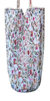 Sutliyan Handcrafted Exquisite White Shoulder Bag for Women/Girls (14 * 20 Inch) 3