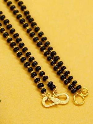 Gold Plated 1 Line Mangalsutra Necklace chain to add to any pendants 2