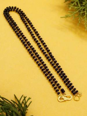 Gold Plated 1 Line Mangalsutra Necklace chain to add to any pendants 3