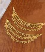 Designer 3 Line Golden ball Earchain or kan chain Ear Support Earrings pearl hair accessories