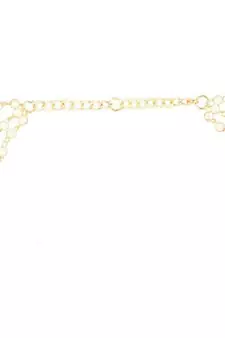 Designer 3 Line Pearl Earchain or kan chain Ear Support Earrings pearl hair accessories
