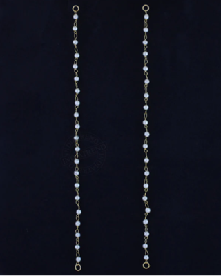 Designer 1 Line Pearl Earchain or kan chain Ear Support Earrings pearl hair accessories 1