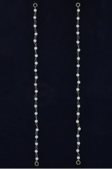 Designer 1 Line Pearl Earchain or kan chain Ear Support Earrings pearl hair accessories