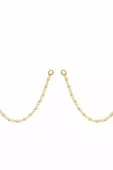 Designer 1 Line Pearl Earchain or kan chain Ear Support Earrings pearl hair accessories
