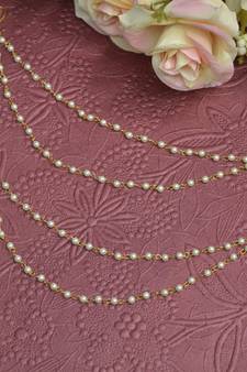 Designer 2 Line Pearl Earchain or kan chain Ear Support Earrings pearl hair accessories