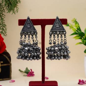Silver jhumkas 1