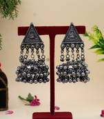 Silver jhumkas