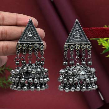 Silver jhumkas 2
