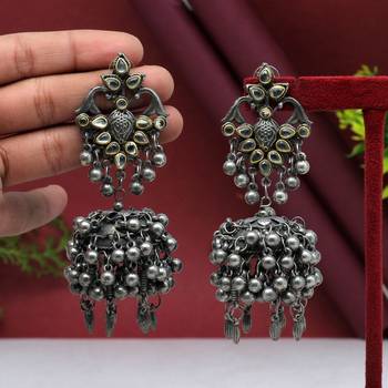 Silver jhumkas 2