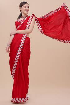 Orange Printed Rayon Ethnic-Kurtis
