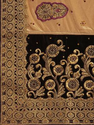 Black embroidered georgette salwar 5