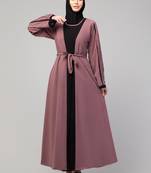 Women's latest shrug style layered designer abaya
