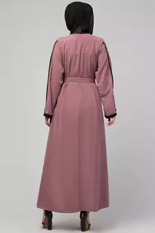 Women's latest shrug style layered designer abaya