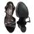 Black Bellini Diamante  High Block Heeled Sandals
