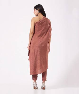 Nude Brown Kaftan Set 2