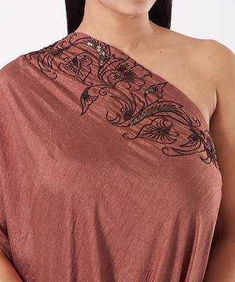Nude Brown Kaftan Set 4
