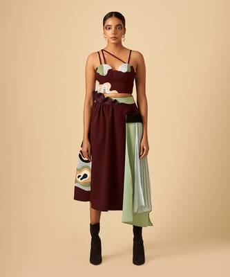 Dramatic Crimson Skirt 1