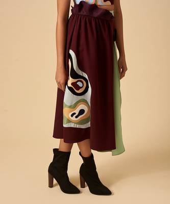 Dramatic Crimson Skirt 5