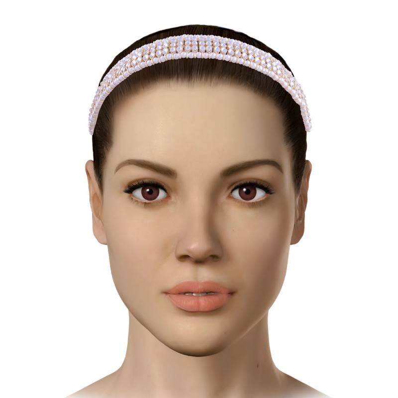 Gold Plated Metal Traditional Floral Kundan Pearl Studded Rajasthani Sheeshphool/Mathapatti for Women 