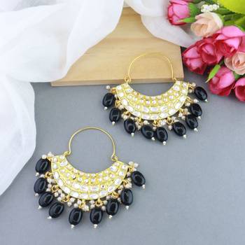 Gold Plated Traditional Handcrafted Pearl Jhumki Earrings for Women/Girls 1