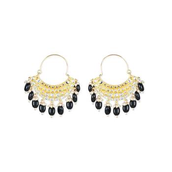 Gold Plated Traditional Handcrafted Pearl Jhumki Earrings for Women/Girls 2
