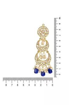 Gold Plated Alloy Kundan Stones & Pearl Earrings For Women