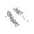 I Jewels Valentine's Special Silver Plated Glittering Crystal AD Stone Dangle & Drop Earrings for Women  (E3065ZMin)