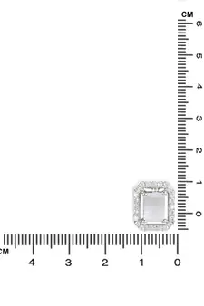 Valentine's Special Silver Plated Grey CZ & American Diamond Beautiful Studs Earrings for Women/Girls E3066ZGr